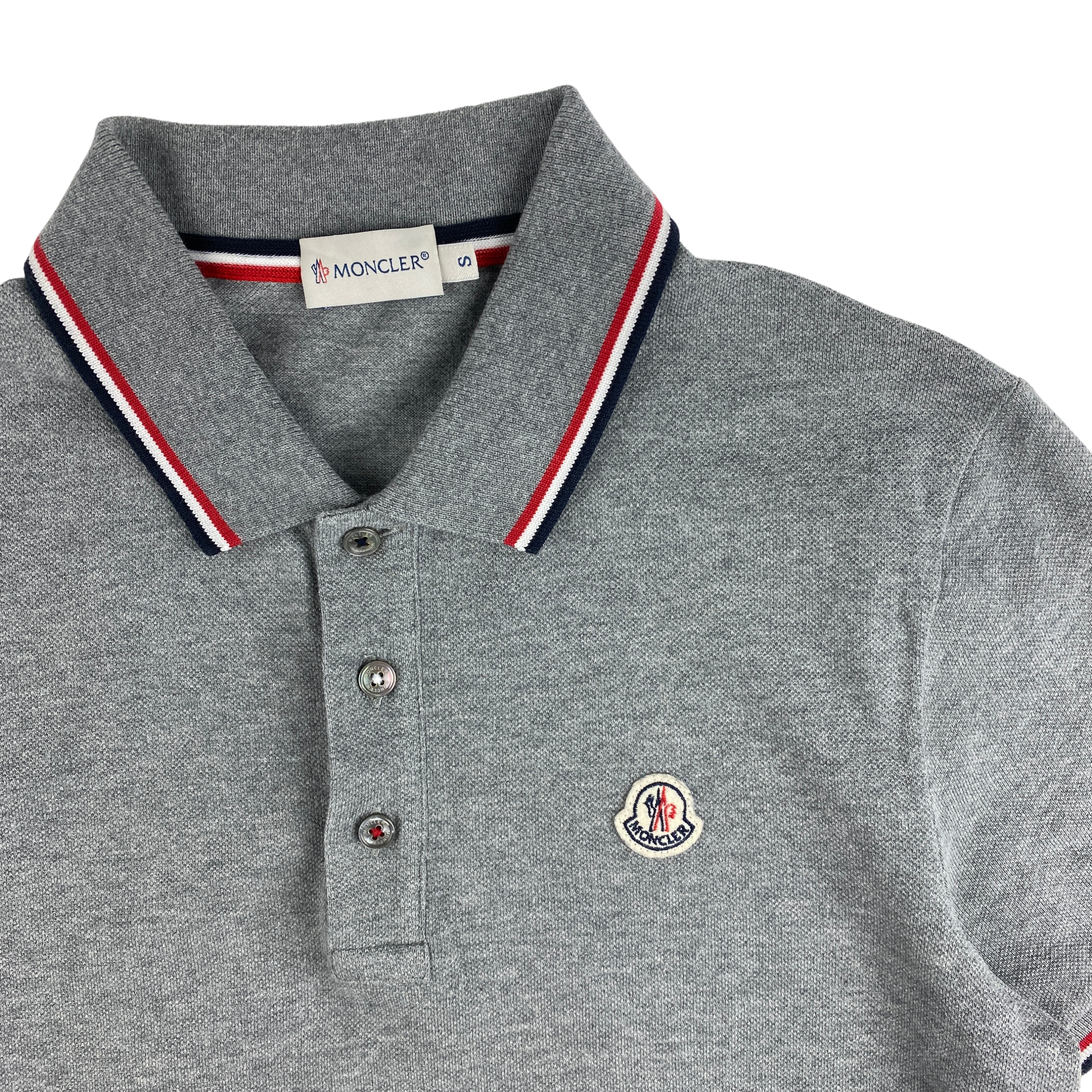 MARKED EU: Moncler Grey Maglia Polo Manica Corta Short MARKED EU: Moncler Grey Maglia Polo Manica Corta Short